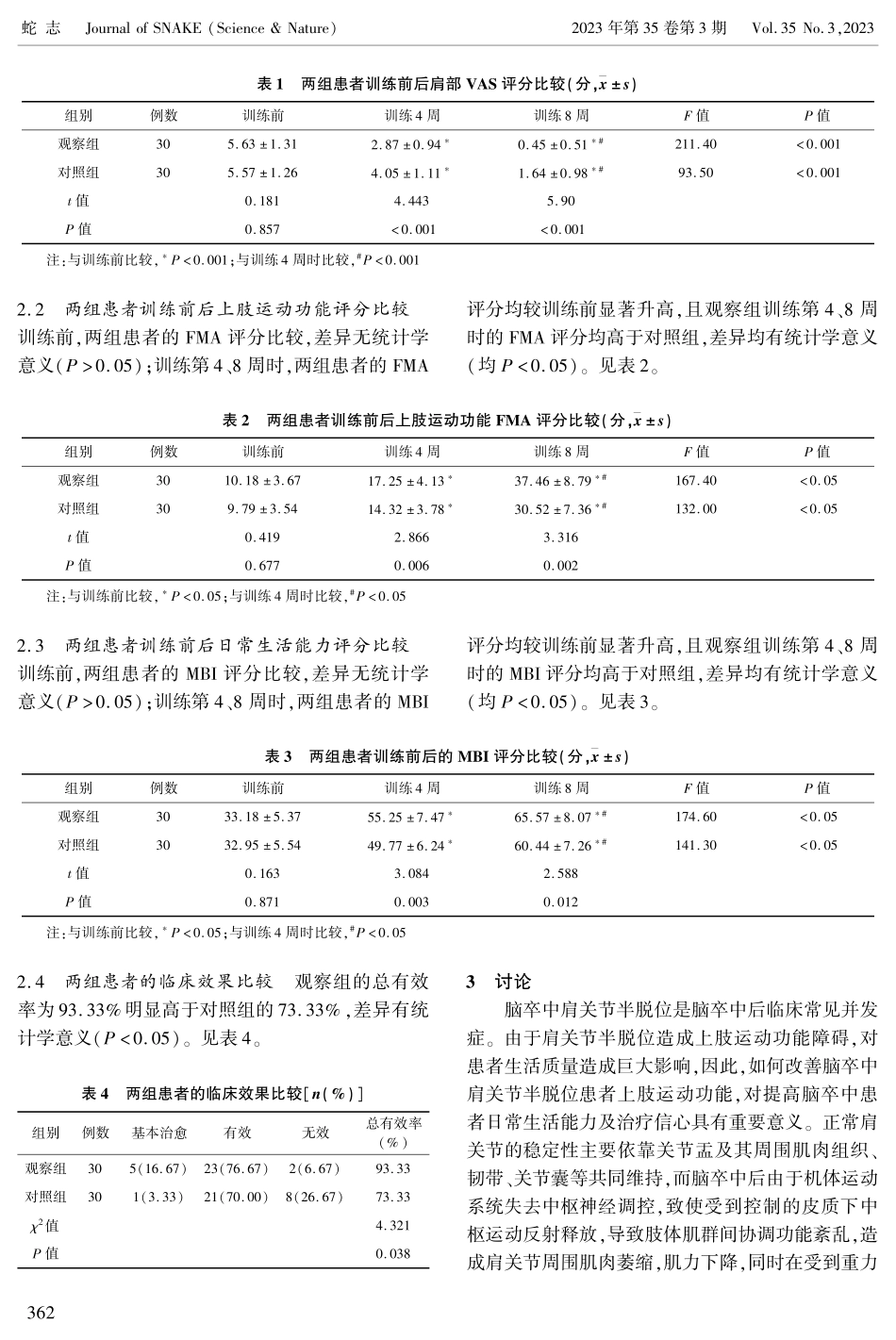 开链和闭链训练治疗脑卒中肩关节半脱位患者的临床疗效观察.pdf_第3页