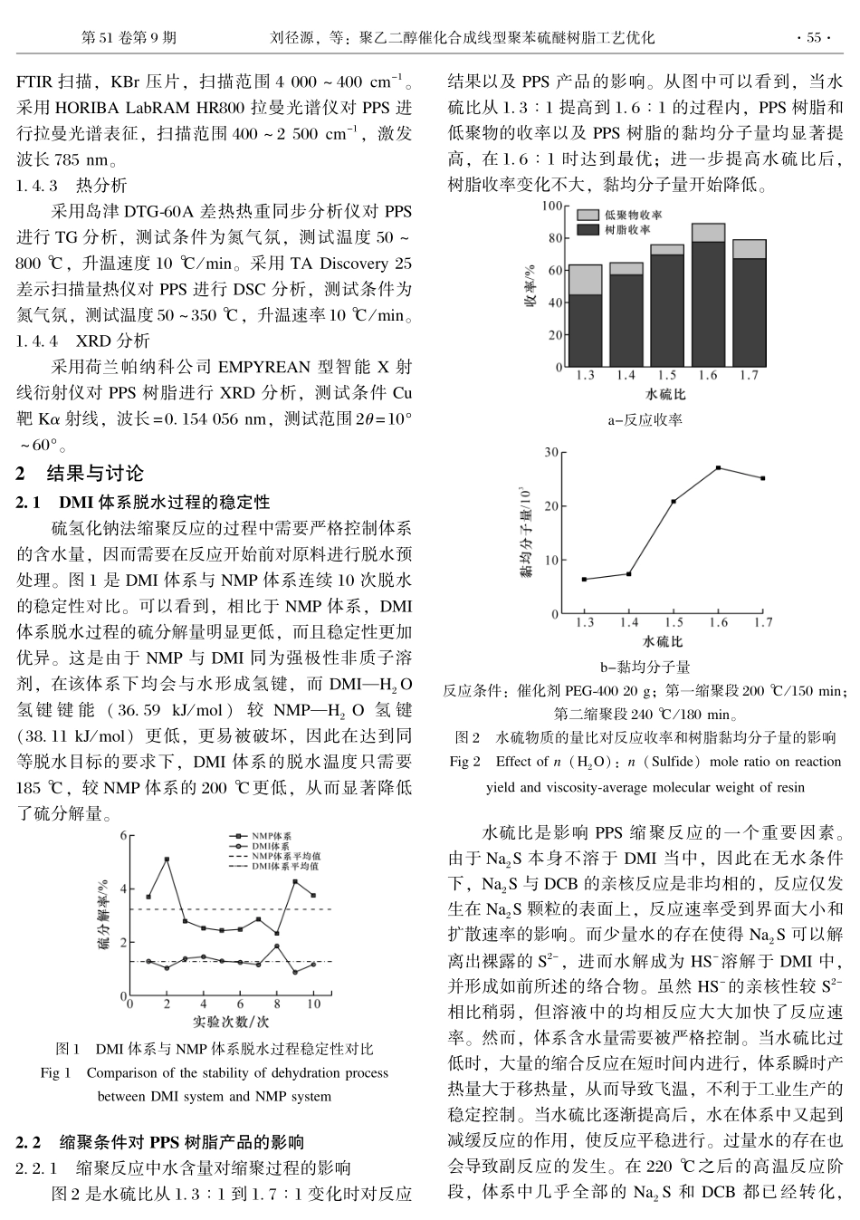 聚乙二醇催化合成线型聚苯硫醚树脂工艺优化.pdf_第3页