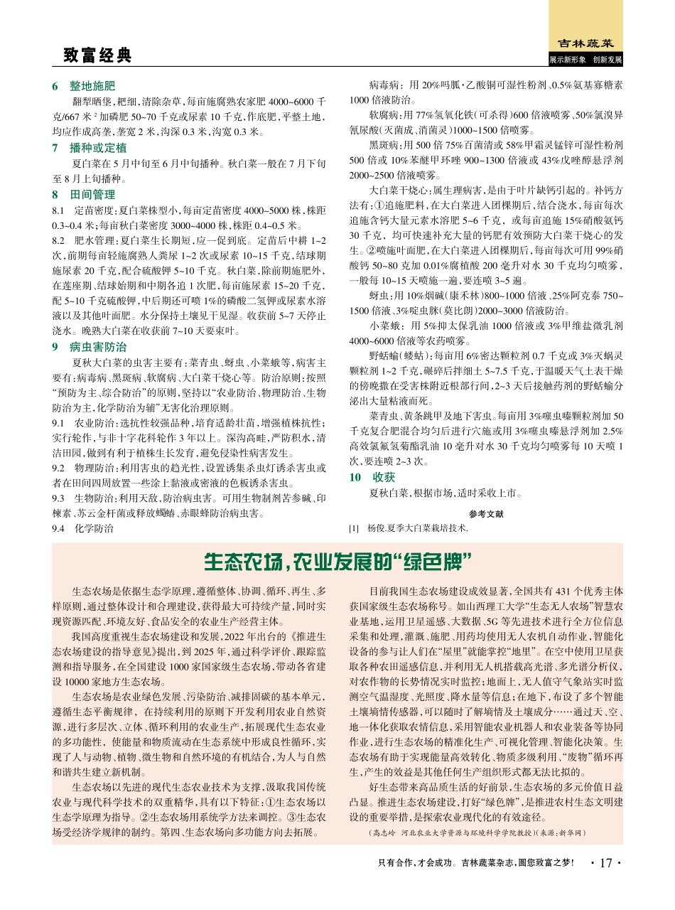 凯里地区夏秋大白菜栽培技术.pdf_第2页