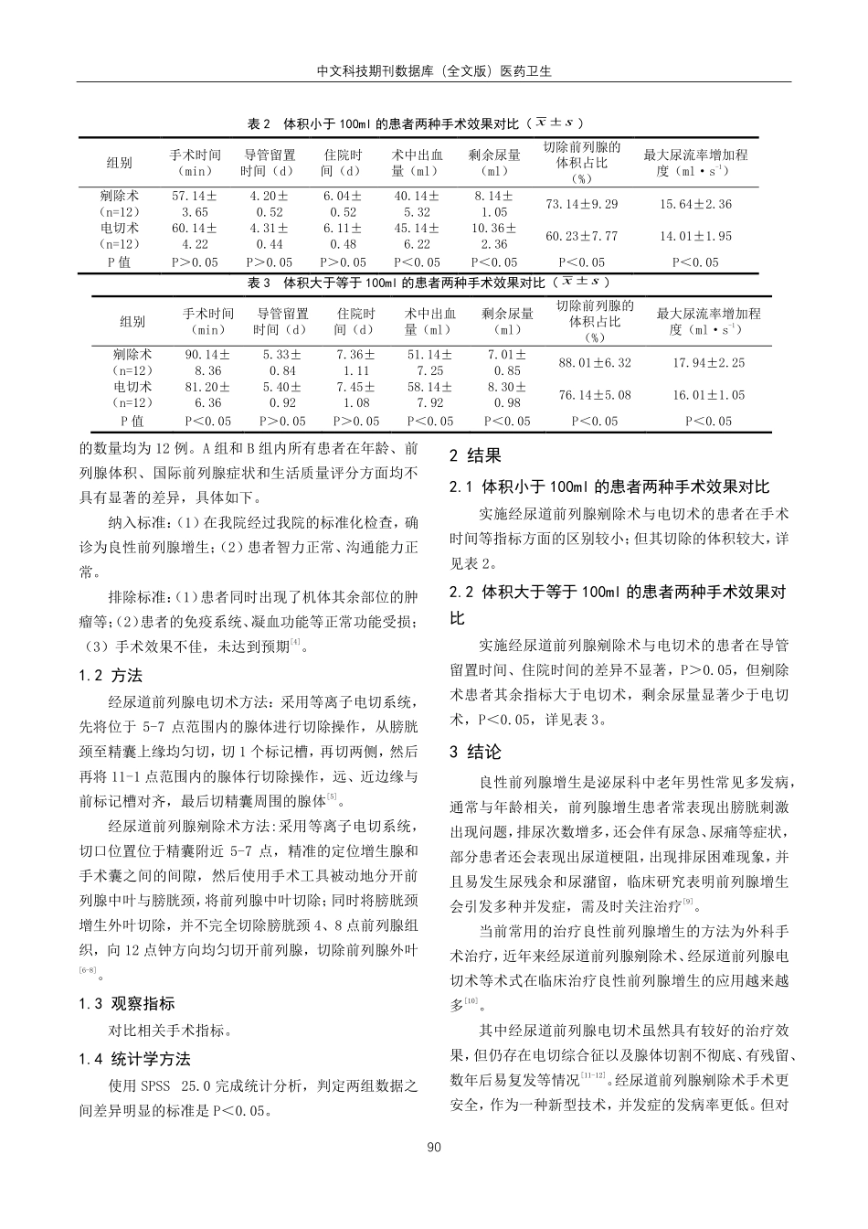 经尿道前列腺剜除术与电切术治疗不同质量良性前列腺增生的前瞻性研究.pdf_第2页