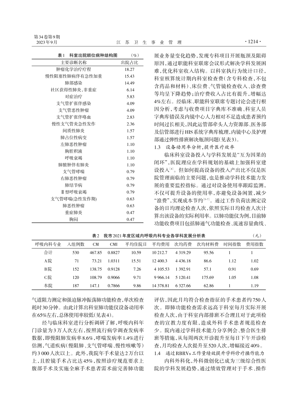 精细化绩效管理促进呼吸内科学科发展.pdf_第2页
