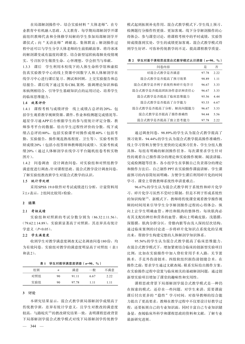 课程思政背景下局部解剖学混合式教学模式的设计与实施.pdf_第2页