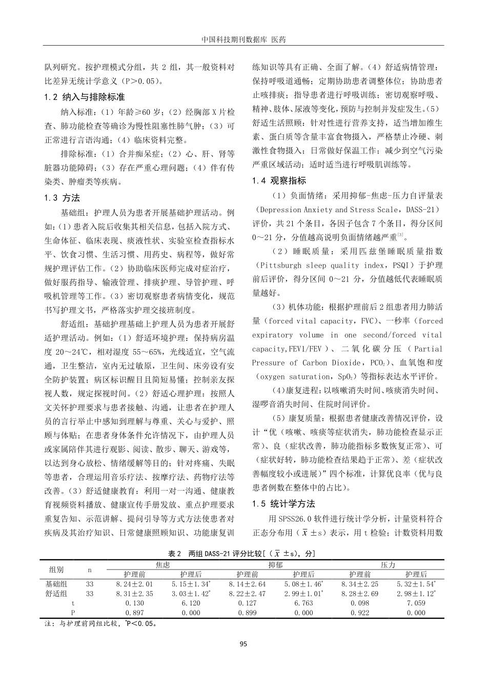 老年慢性阻塞性肺气肿护理中舒适护理的应用分析.pdf_第2页