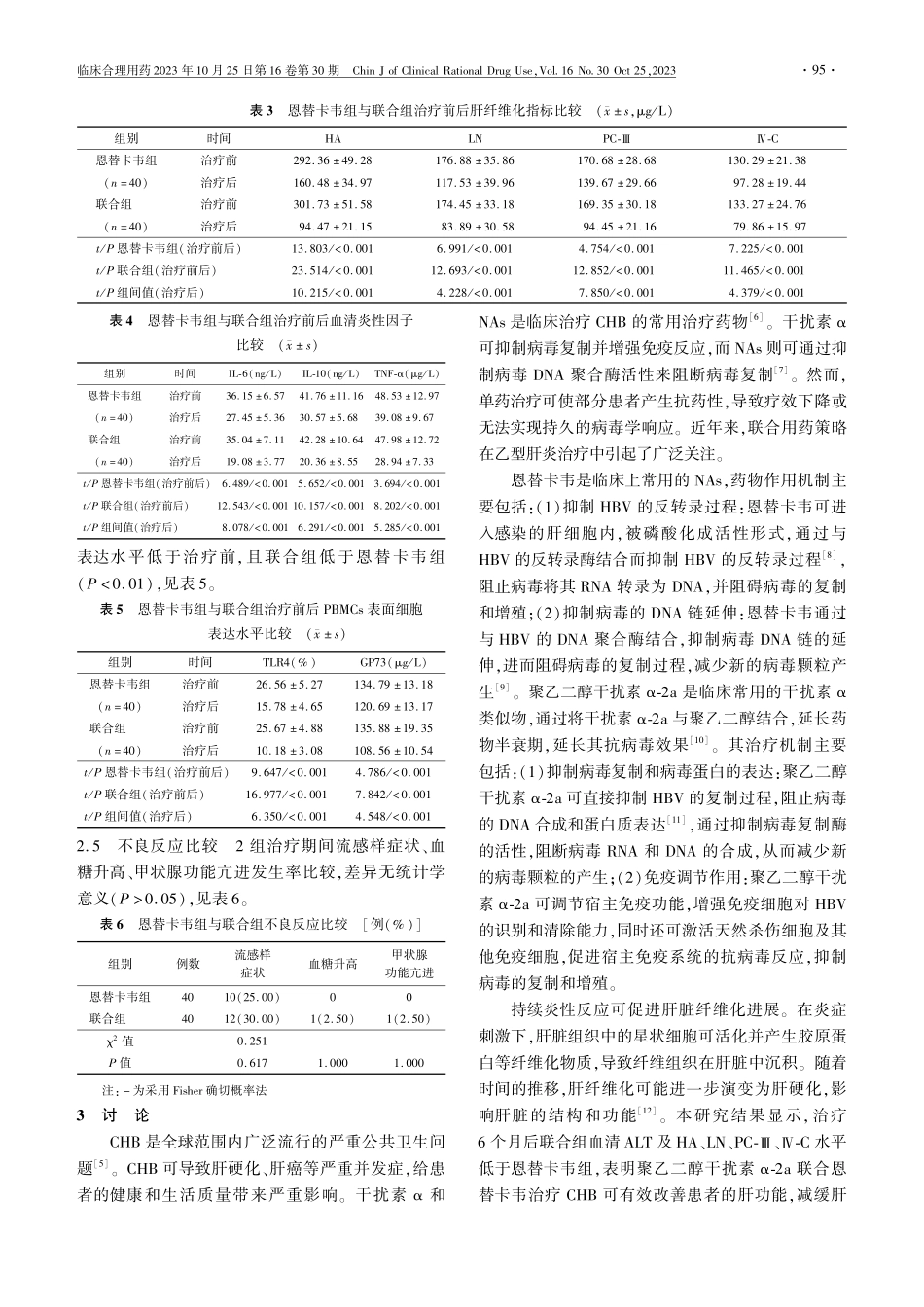 聚乙二醇干扰素α-2a联合恩替卡韦治疗慢性乙型肝炎的临床疗效.pdf_第3页