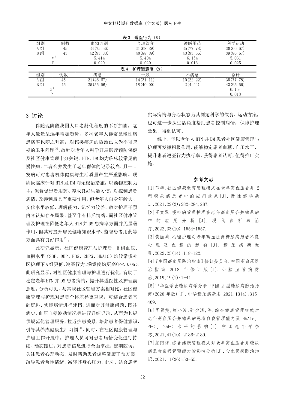 老年高血压合并糖尿病患者的社区健康管理与护理效果.pdf_第3页