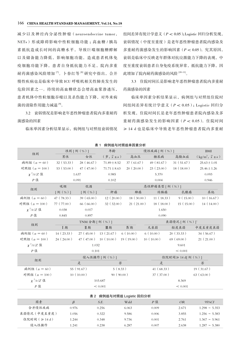 老年恶性肿瘤患者院内多重耐药菌感染的危险因素研究.pdf_第3页