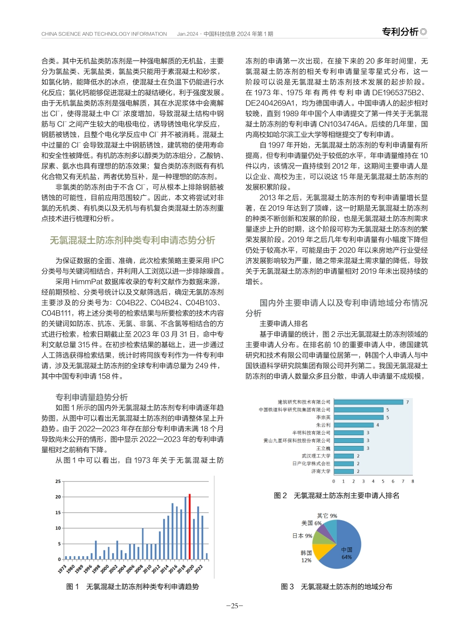 无氯混凝土防冻剂专利技术现状.pdf_第2页