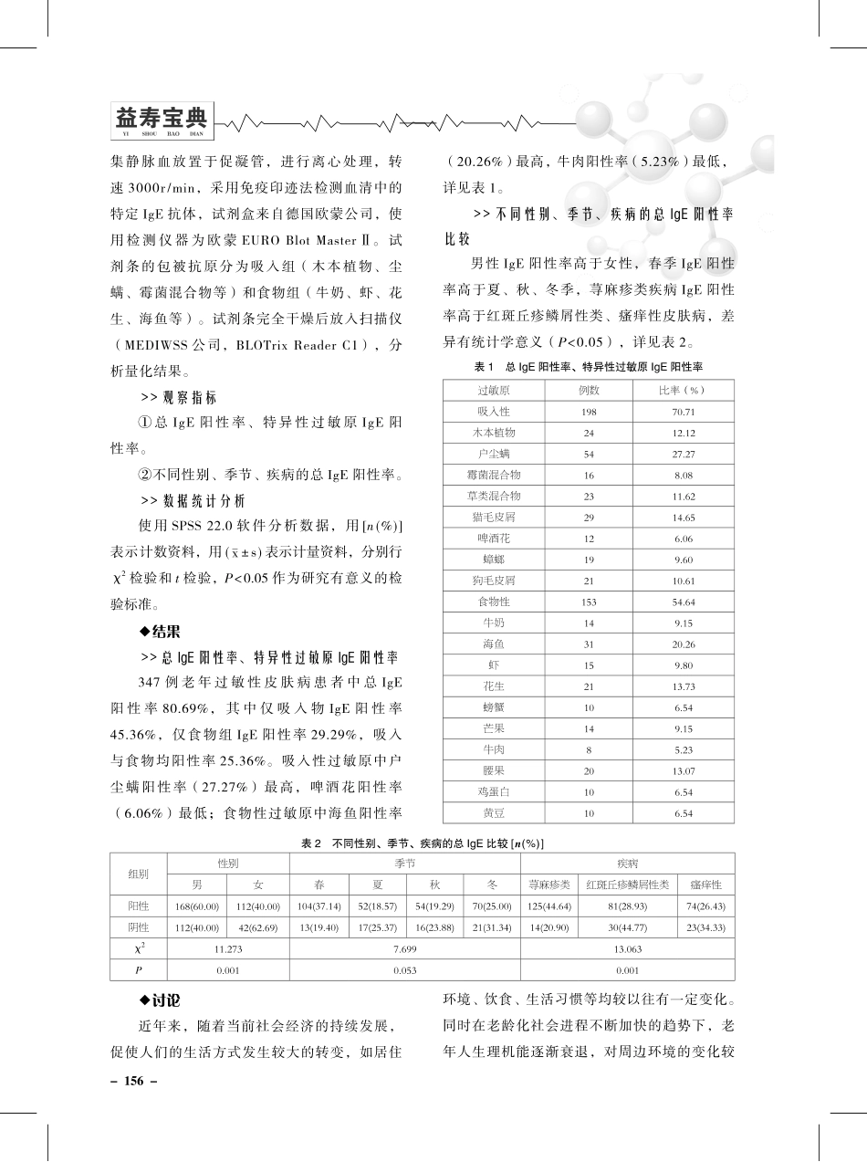 老年过敏性皮肤病血清过敏原检测结果分析.pdf_第2页