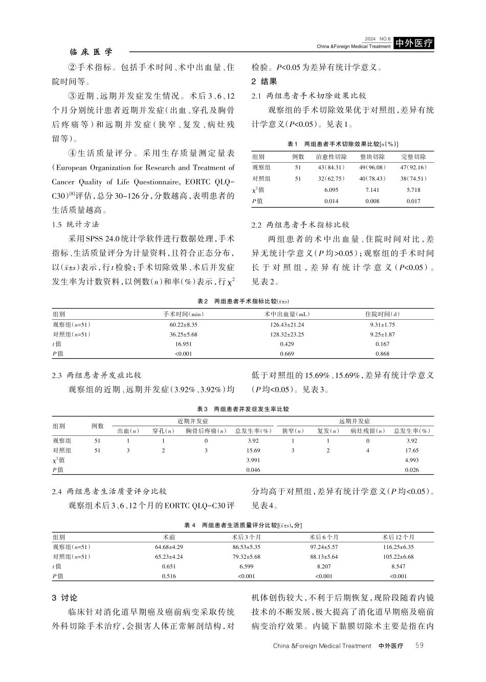 内镜下黏膜剥离术治疗消化道早期癌及癌前病变的临床效果.pdf_第3页