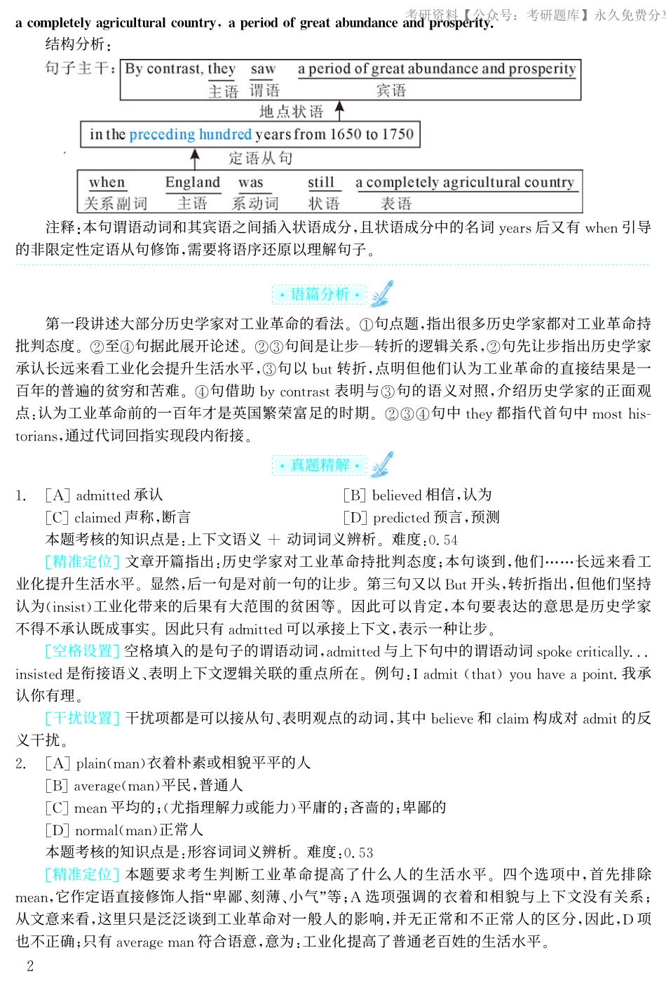 1998年考研英语真题解析【jiaoyupan.com教育盘】(2).pdf_第2页