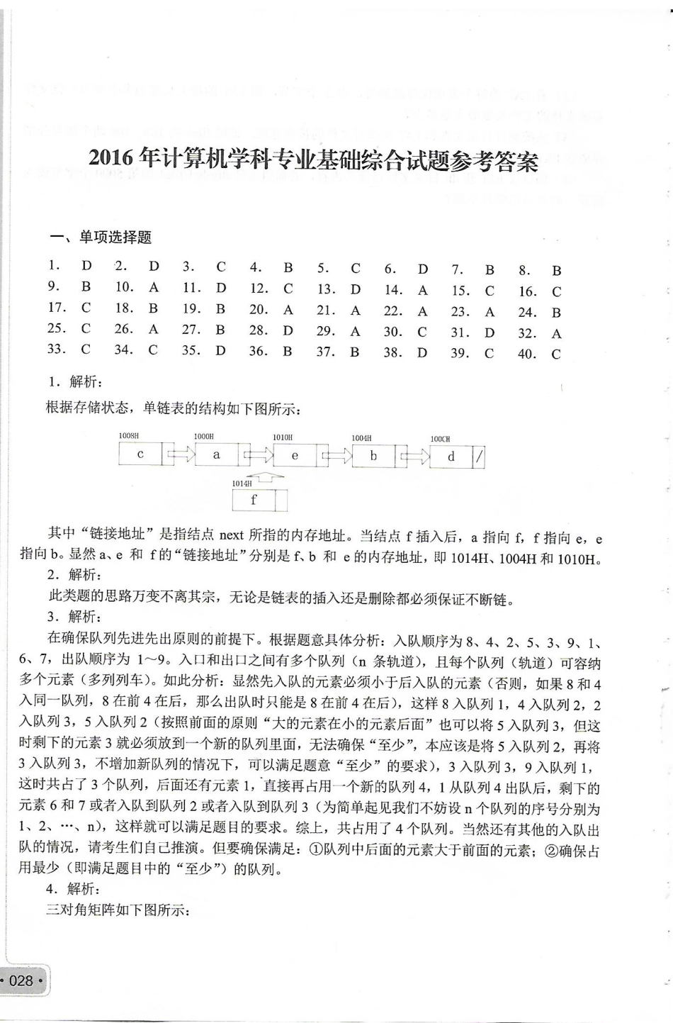 2016考研408真题答案.pdf_第1页