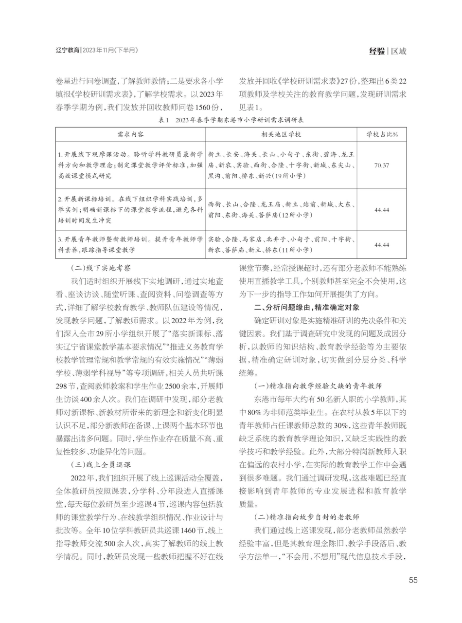 精准研训赋能区域小学师资均衡发展的实践研究.pdf_第2页