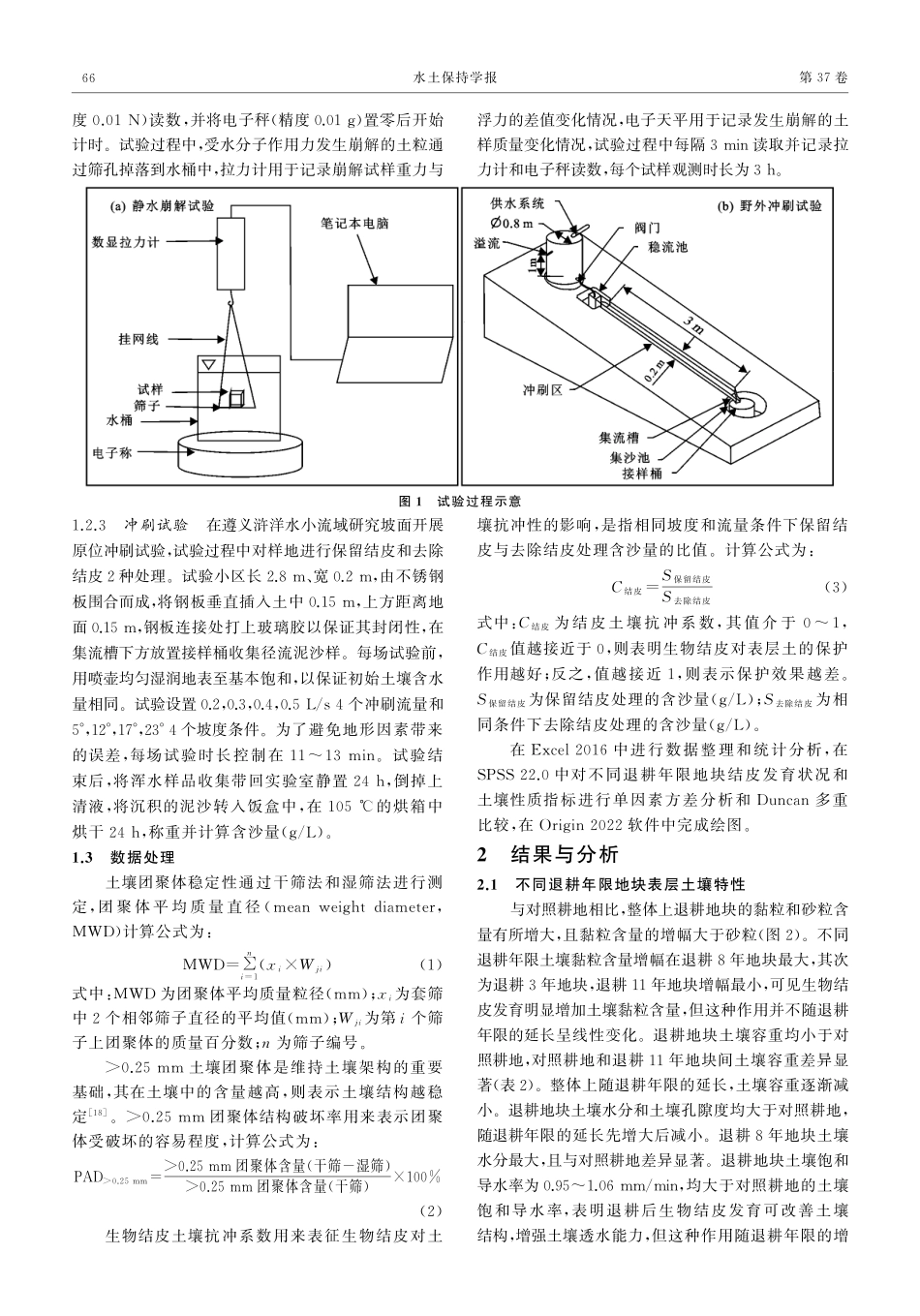 喀斯特坡面生物结皮发育对土壤抗蚀性能的影响.pdf_第3页