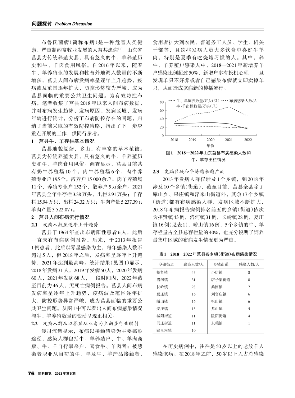 莒县人间布病流行特征及布病总体防控工作探讨.pdf_第2页
