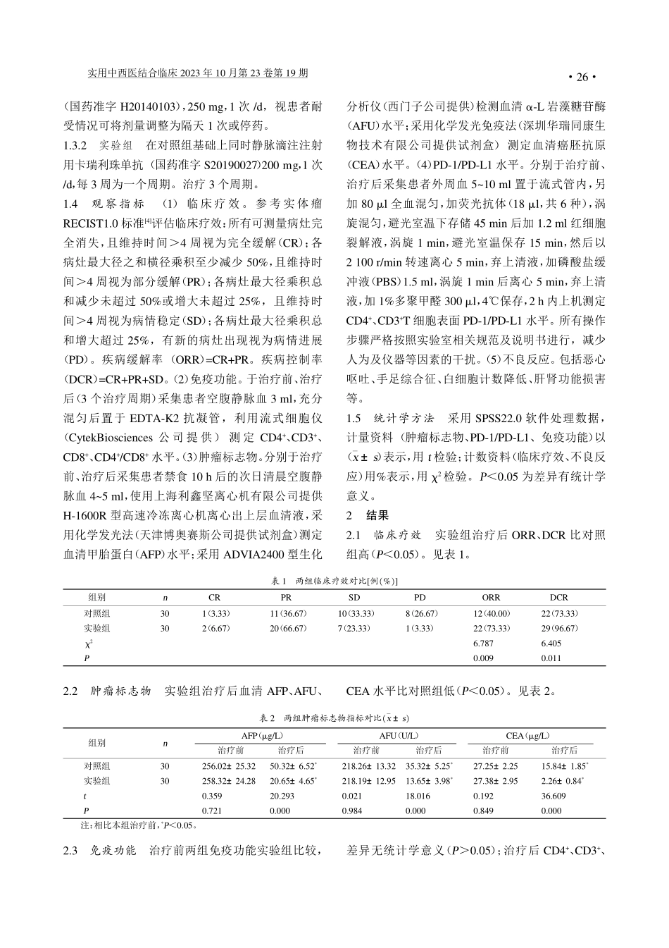 卡瑞利珠单抗联合阿帕替尼治疗肝癌的疗效及安全性.pdf_第2页