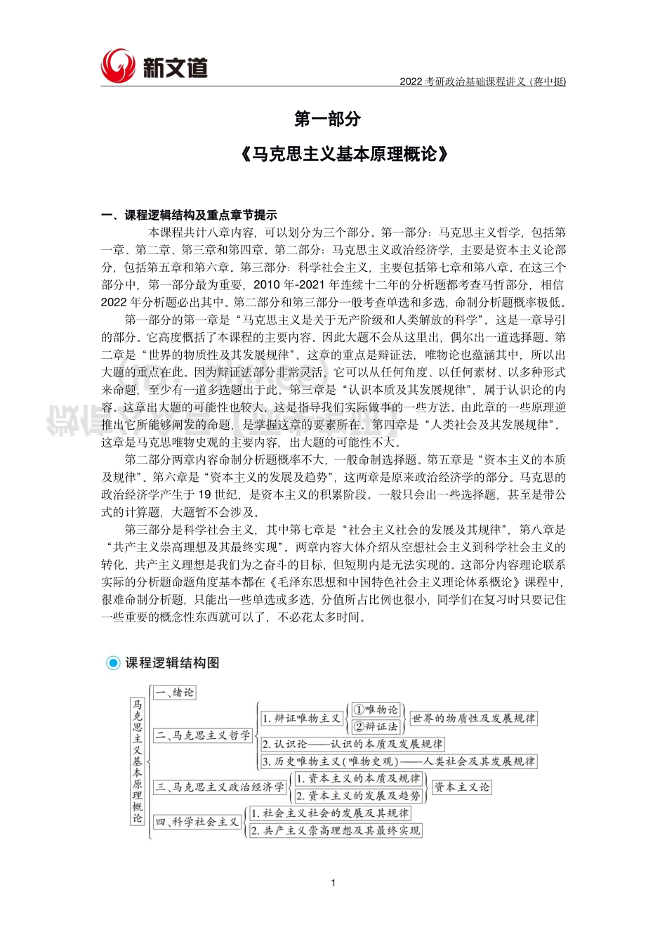 2022考研政治基础-马原讲义免费分享考研资料.pdf_第1页
