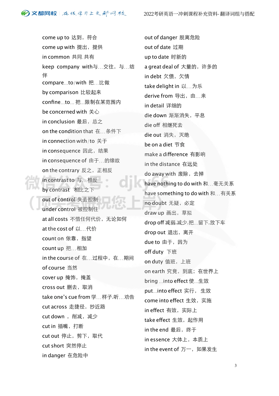 2022考研英语三小项词组与搭配（宋逸轩）[途鸟吧论坛 www.tnbzs.com].pdf_第3页