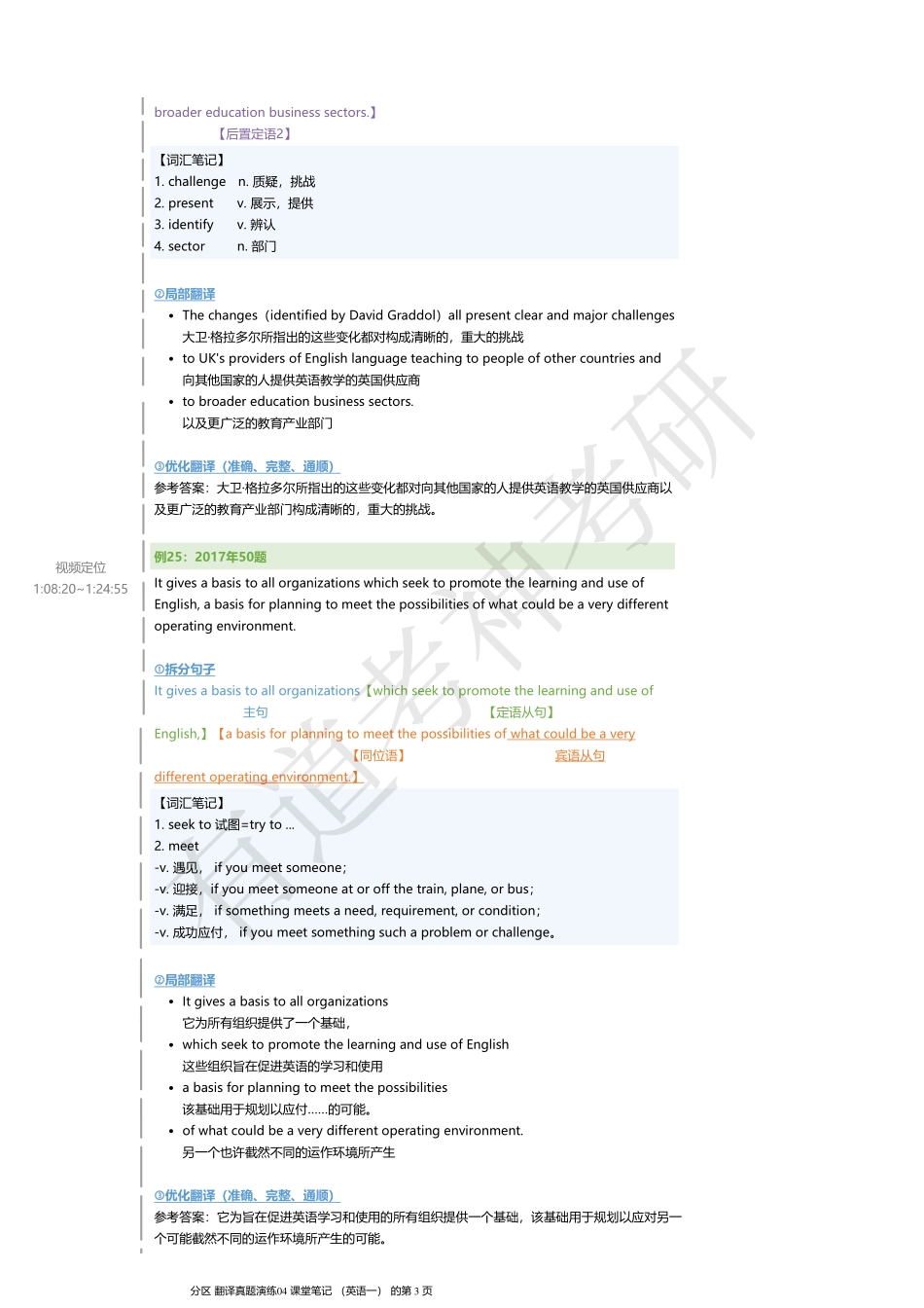翻译真题演练04（英语一）课堂笔记.pdf_第3页