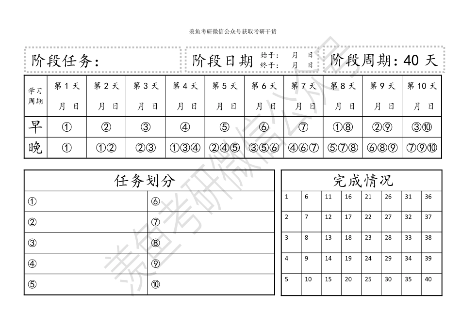艾宾浩斯遗忘曲线-计划表（专业课）【学霸网 www.xue-ba.org】.pdf_第1页