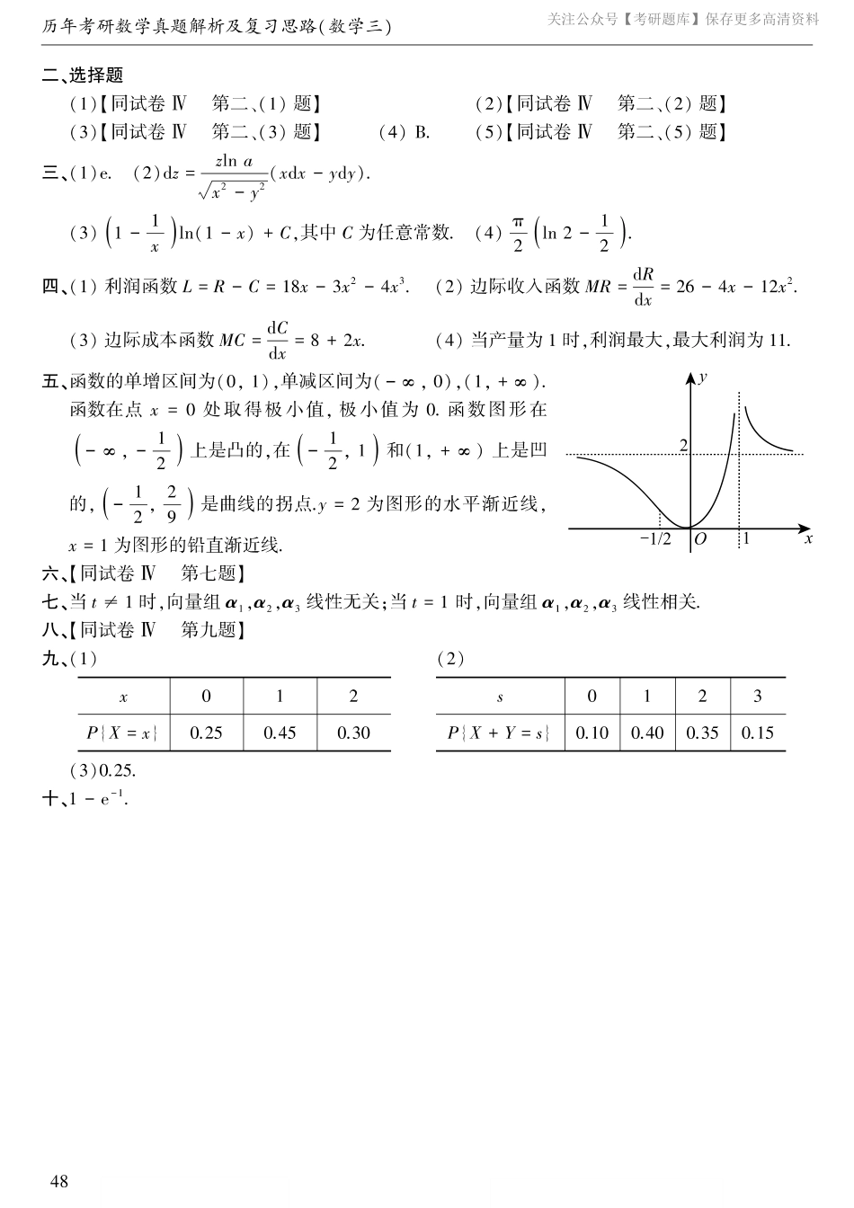 1989年考研数三真题答案速查.pdf_第2页