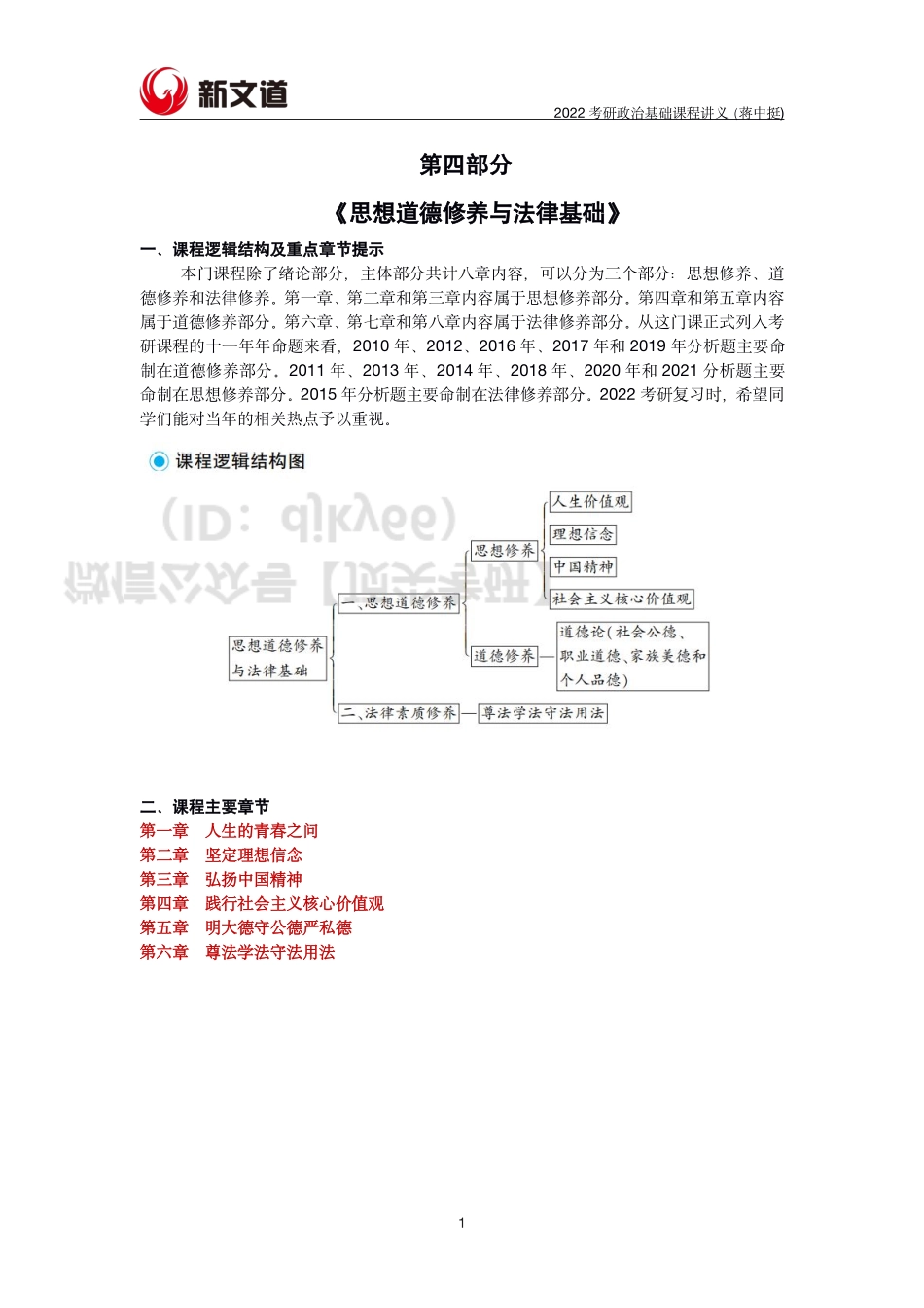 2022考研政治基础-思修讲义免费分享考研资料.pdf_第1页
