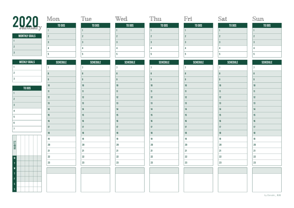 Planner 2020 Green.pdf_第1页
