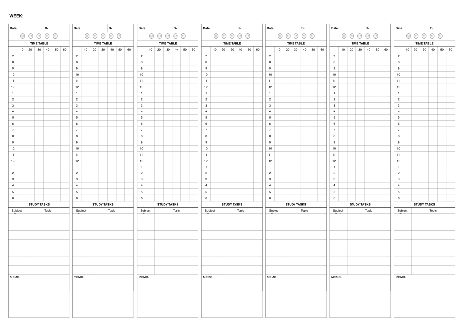 Weekly Study Planner Printable.pdf_第1页
