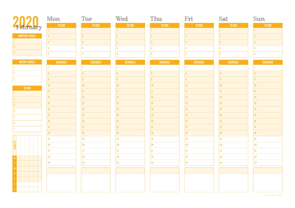 Planner 2020 Yellow.pdf_第2页