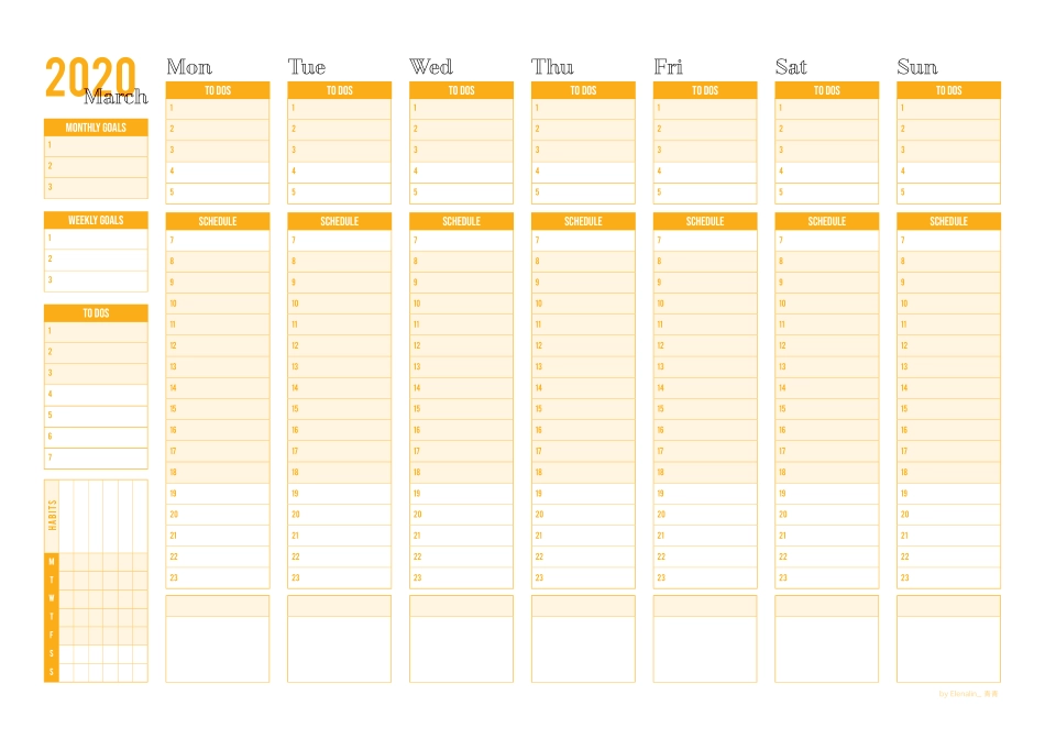 Planner 2020 Yellow.pdf_第3页