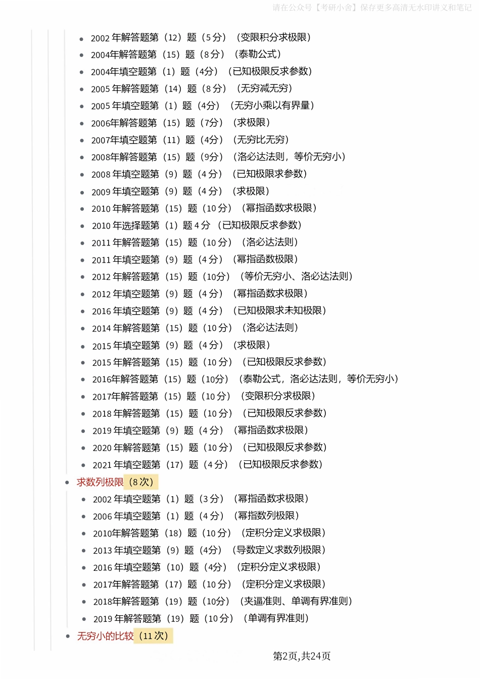 1987-2021数学（三）考点分布.pdf_第2页