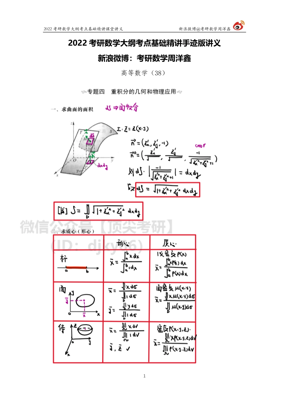 高数基础（38）周洋鑫考研资料.pdf_第1页