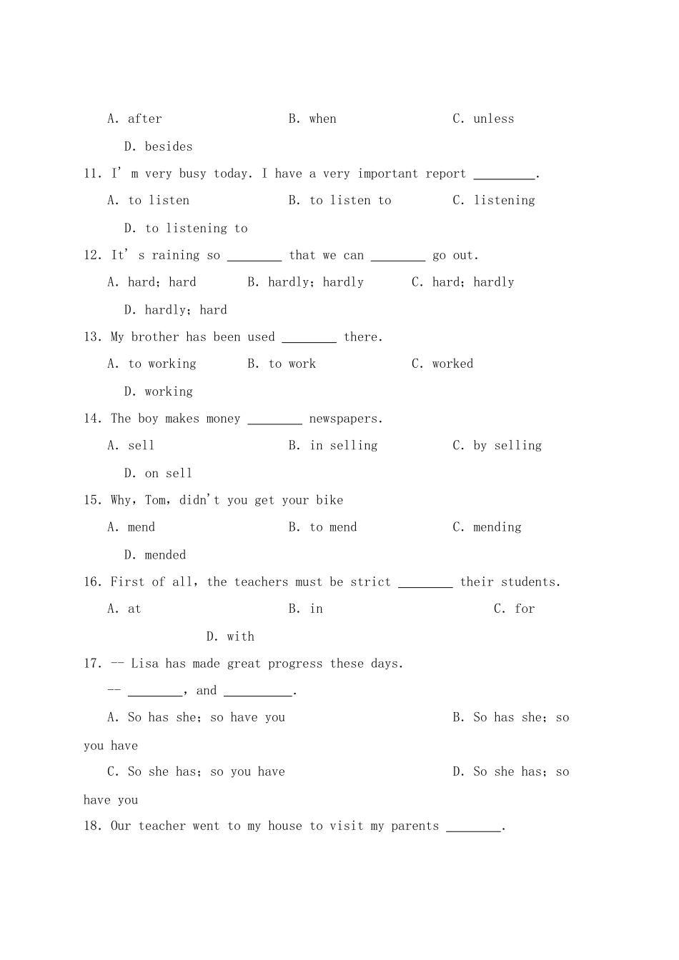 2023年九级英语上学期期末综合复习题一外研版.docx_第2页