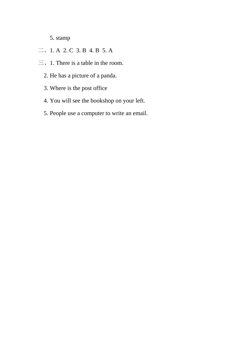 2023年冀教版五年级英语下册Unit3AgainPlease练习题及答案.docx_第2页