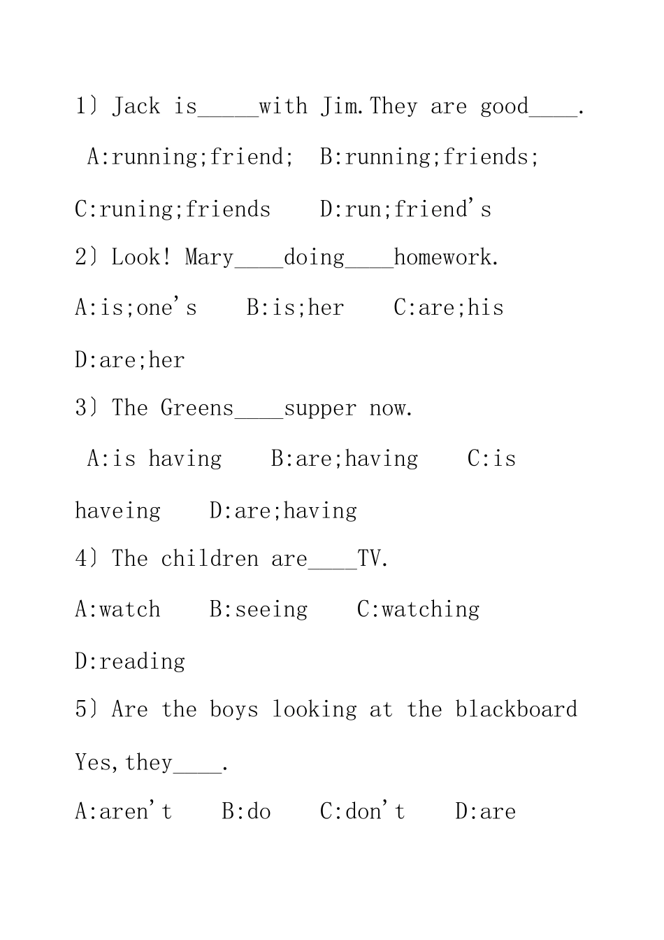 2023年新标准小学英语毕业模拟试题及时态练习题2.docx_第3页