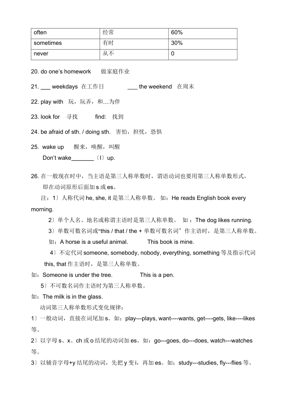 2023年新版广州版小学英语五年级上册期末复习题一2.docx_第3页