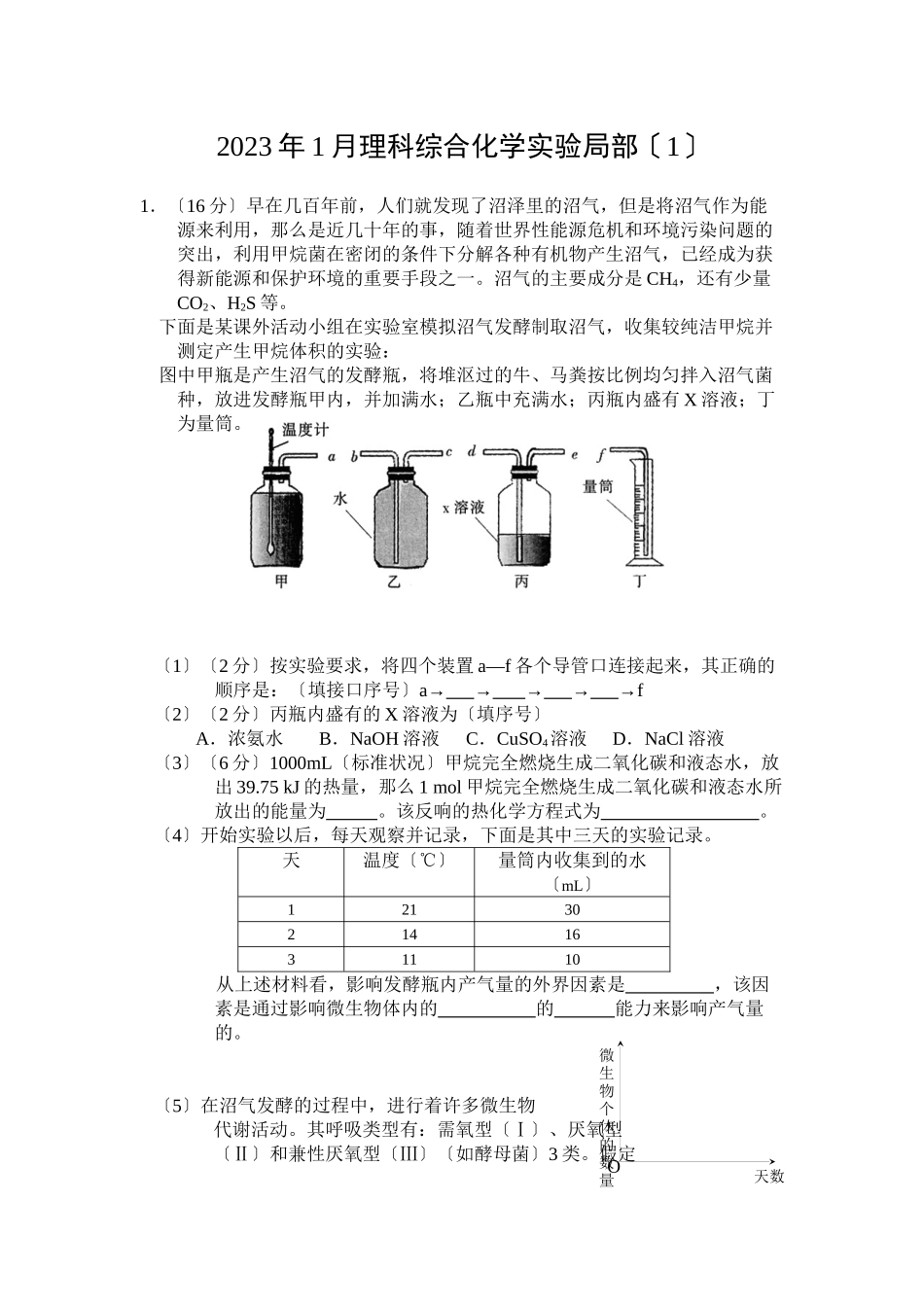 2023年理科综合化学实验习题集高中化学.docx_第1页