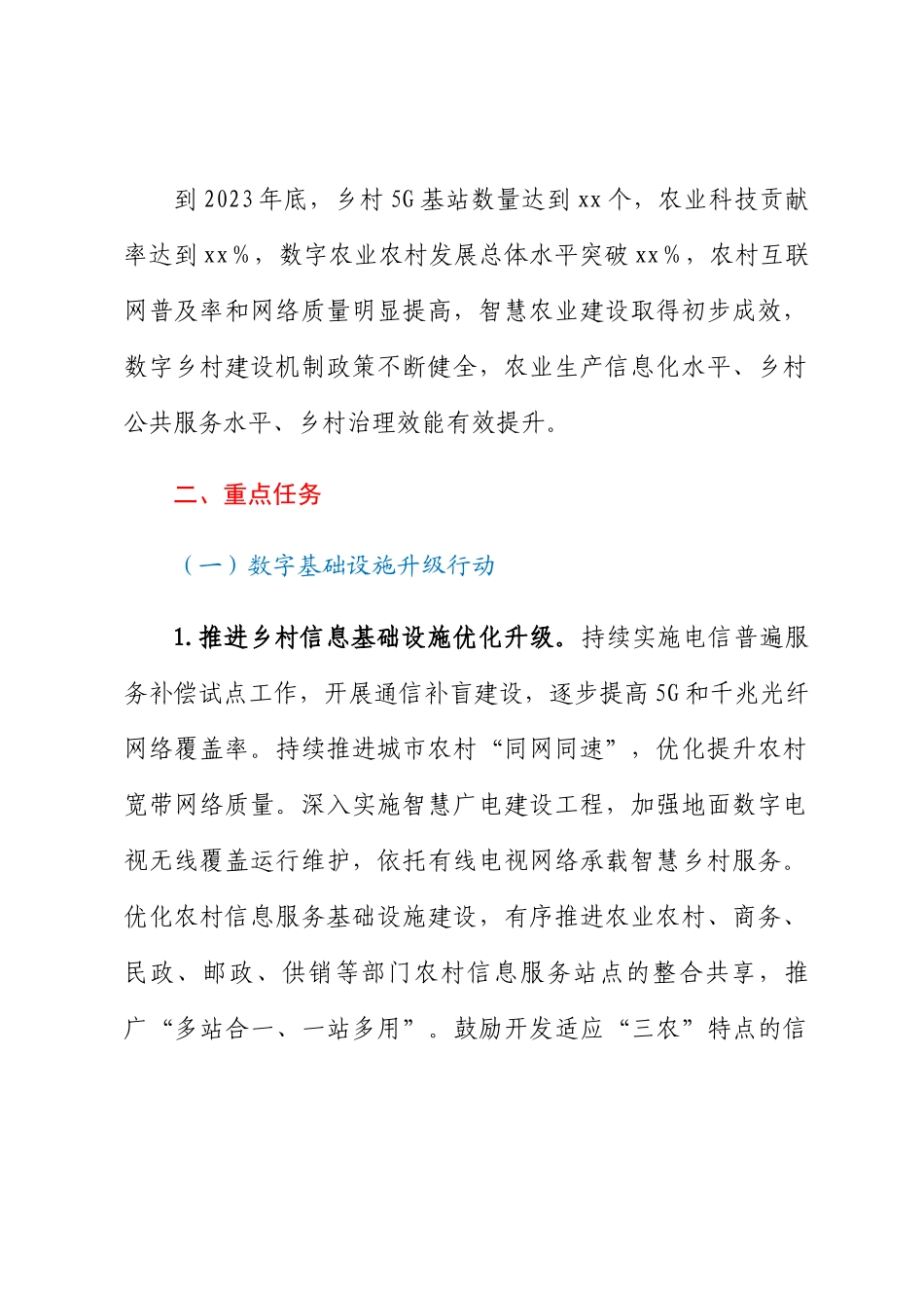 2023年某区数字乡村建设行动方案.docx_第2页