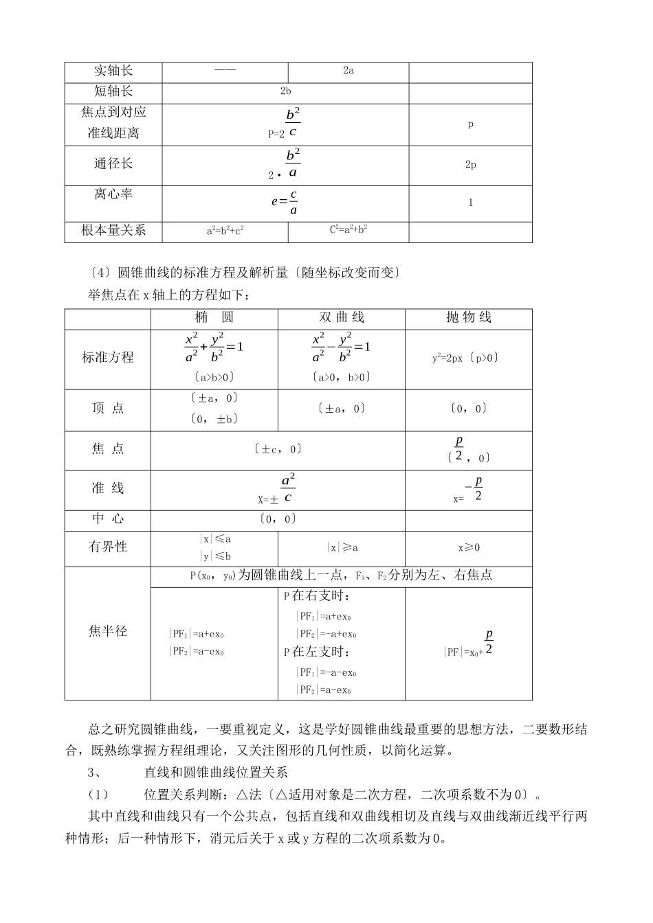 2023年高三一轮复习讲座八圆锥曲线方程高中数学.docx_第2页