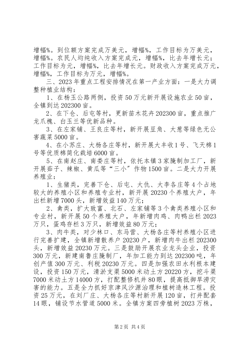2023年下仓镇贯彻市农村工作会议精神情况汇报.docx_第2页