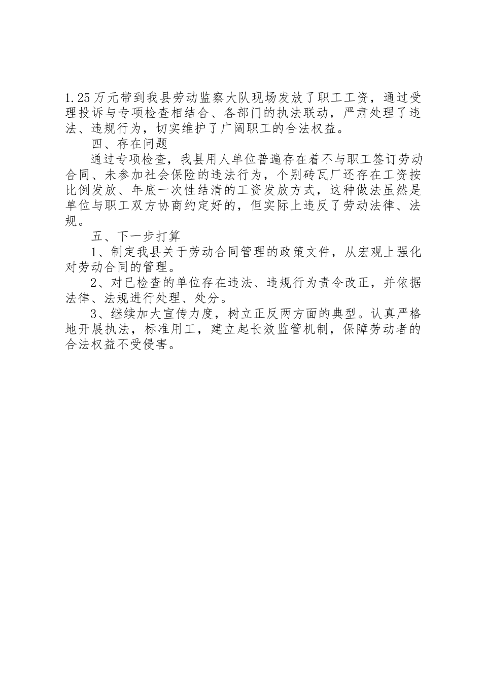 2023年打击整治枪爆违法犯罪专项行动【整治非法用工打击违法犯罪专项行动情况汇报】新编.docx_第3页