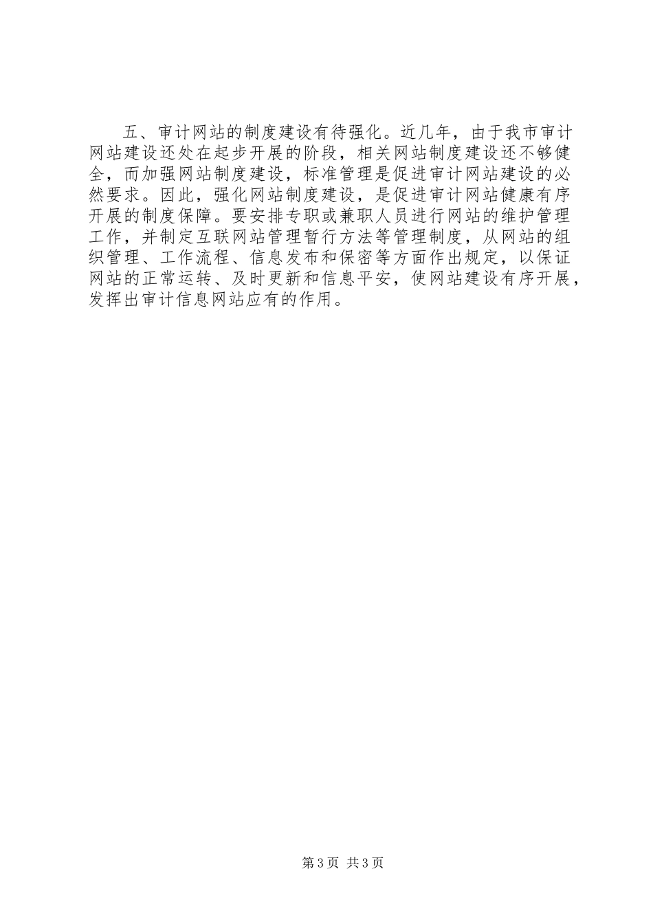 2023年审计网站建设经验交流材料.docx_第3页