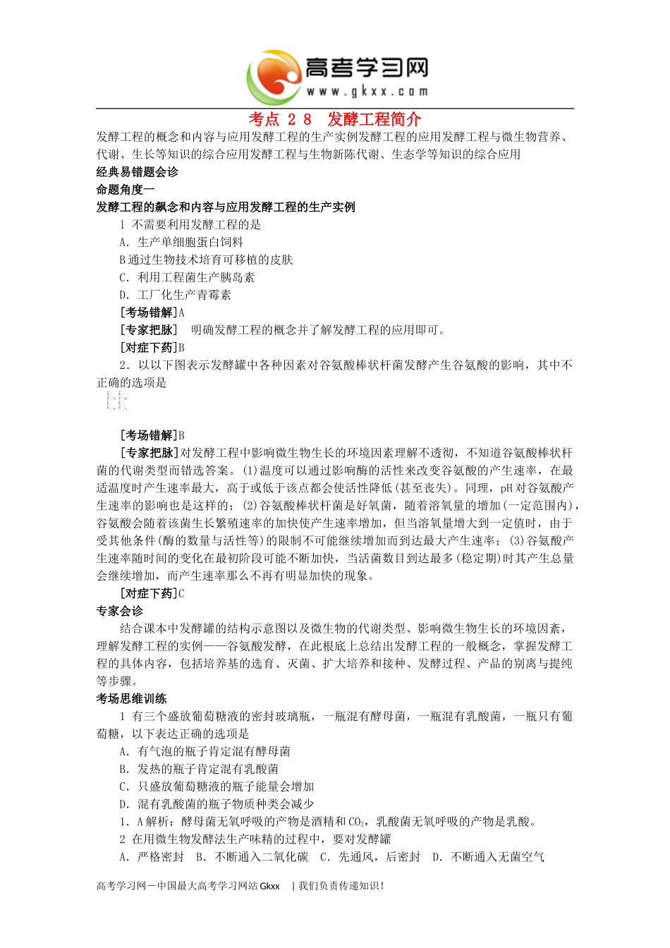 2023年考点 2 8发酵工程简介.doc_第1页