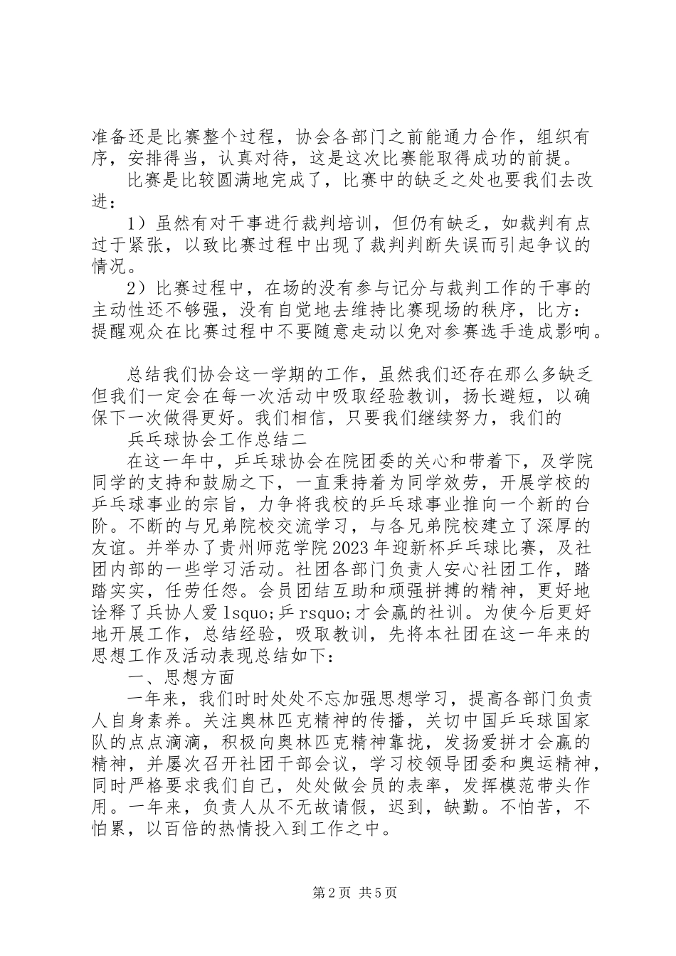 2023年兵乓球协会工作总结新编.docx_第2页