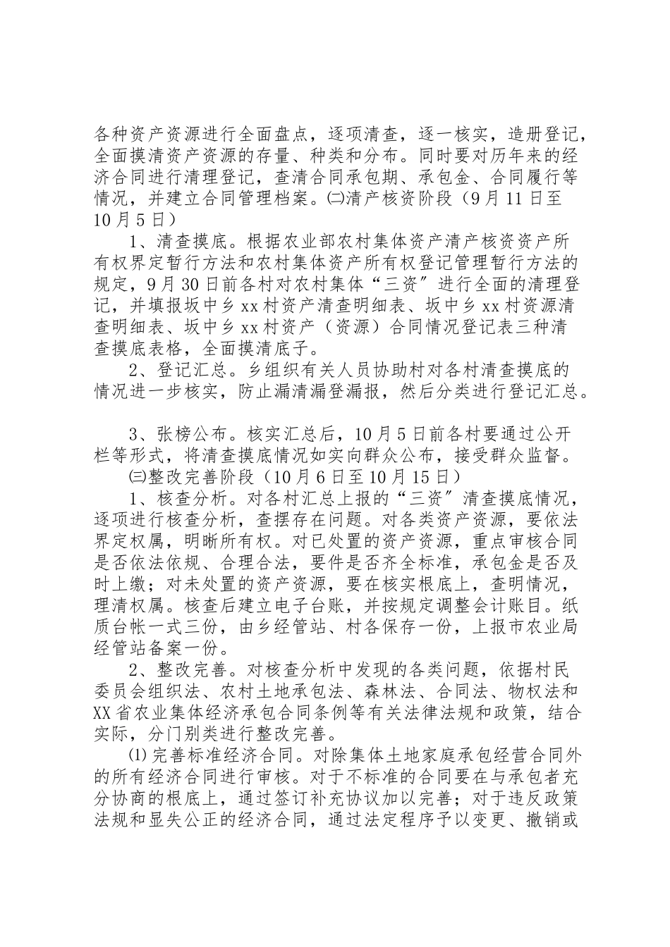 2023年坂中畲族乡关于开展农村集体资金资产资源监督管理工作的实施方案专题.doc_第3页