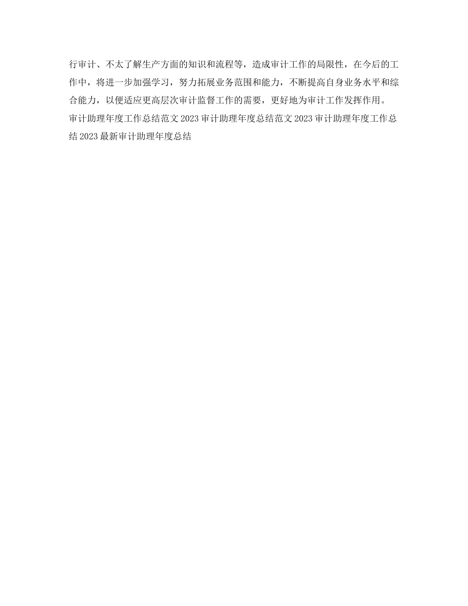 2023年审计助理度个人工作总结.docx_第2页