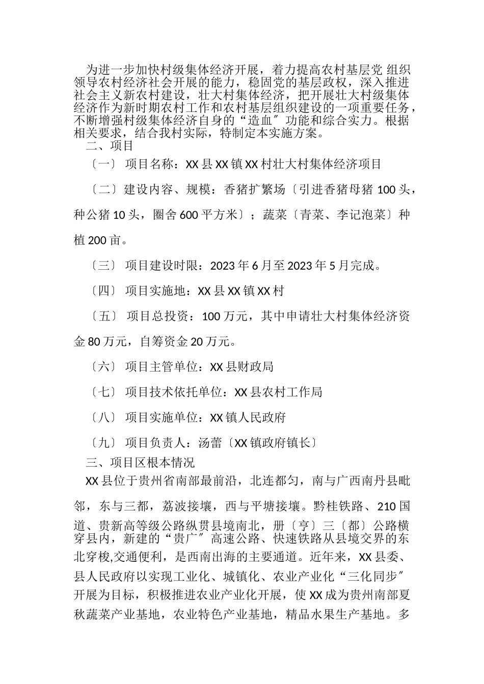 2023年XXX村壮大村集体经济项目实施方案.doc_第2页