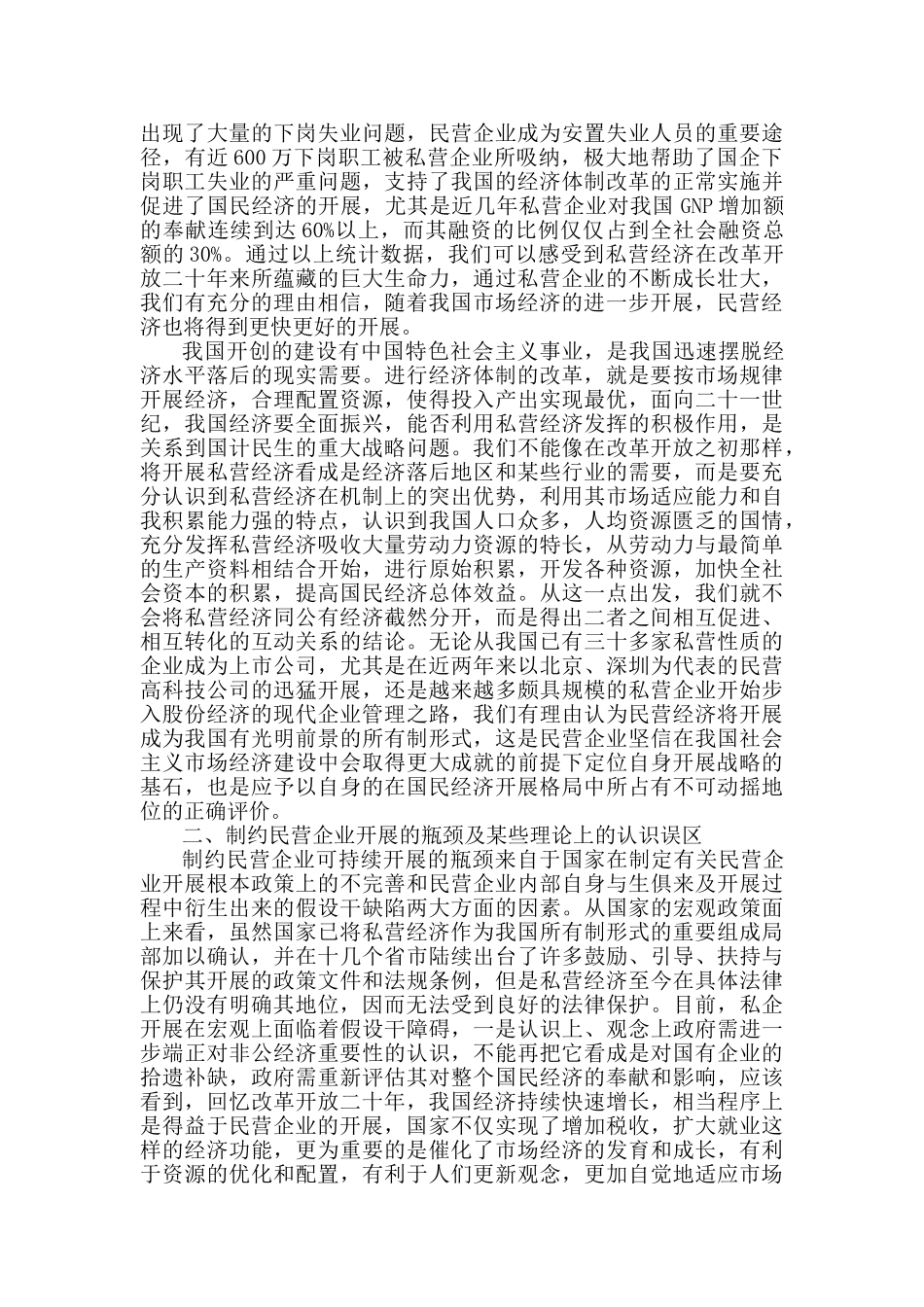 2023年浅析民营企业面向新世纪的可持续发展战略.doc_第2页