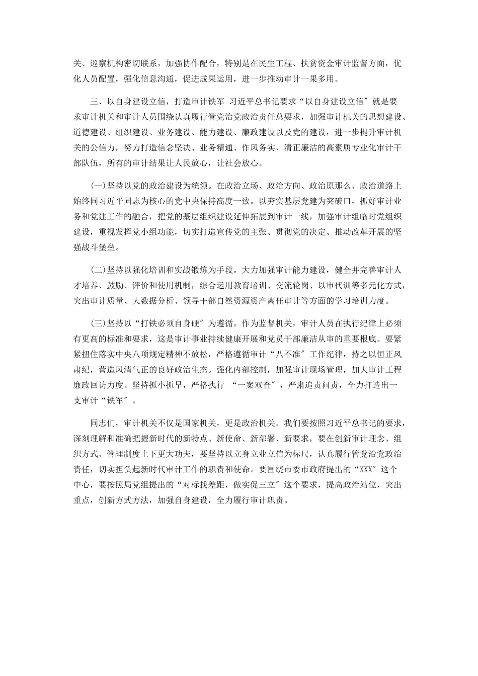 2023年讲稿做名新时代新担当新作为审计人.docx_第3页