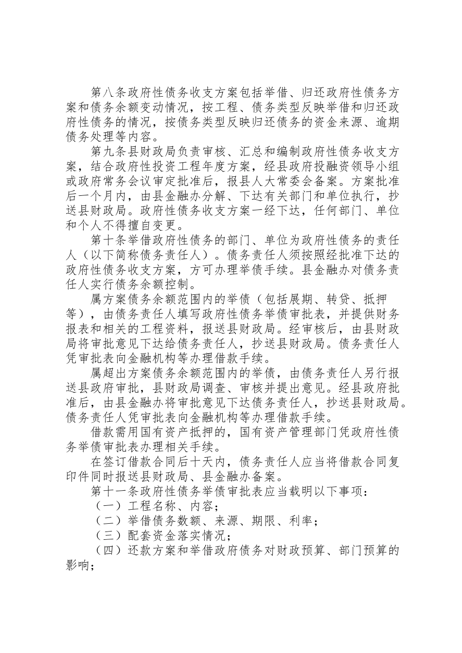 2023年县债务管理实行方案.doc_第2页