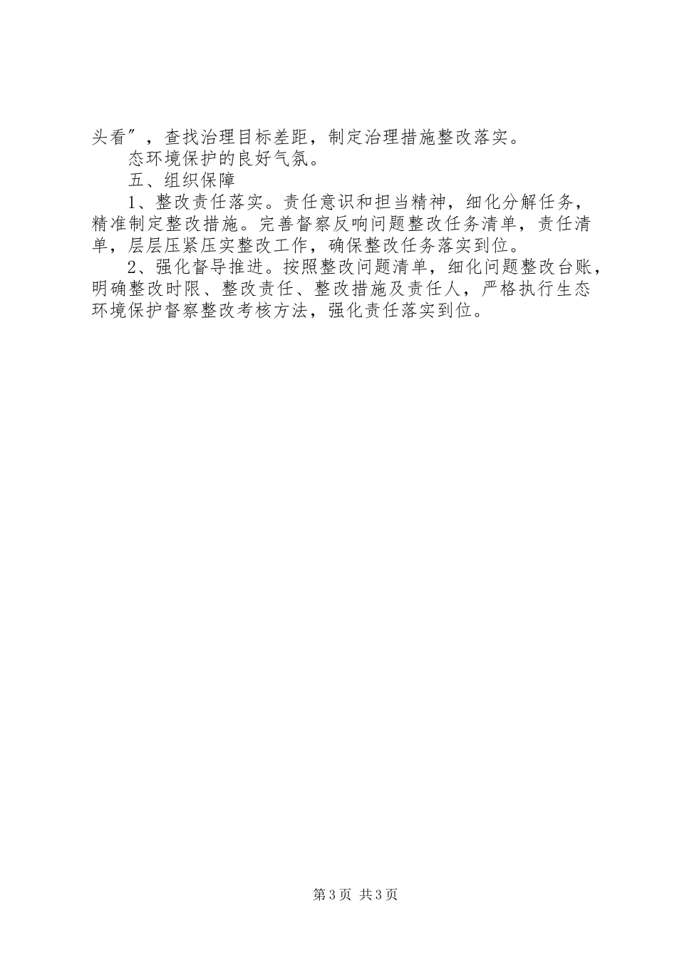 2023年环境保护督察回头看整改工作计划.docx_第3页